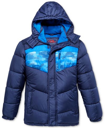 CB Sports Boys' Colorblocked Puffer Jacket