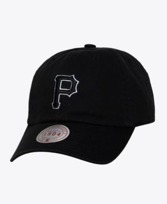 Men's and Women's Black White Pittsburgh Pirates 1904 Strapback Adjustable Hat