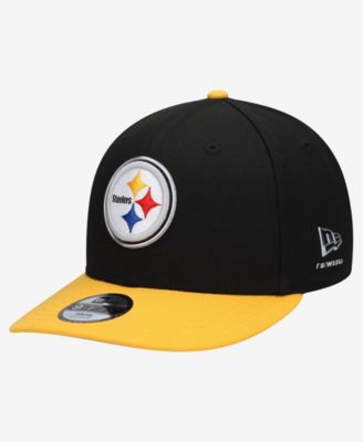 Big Boys and Girls Black/Gold Pittsburgh Steelers 2026 NFL Draft Pre-Curved 9FIFTY Snapback Hat