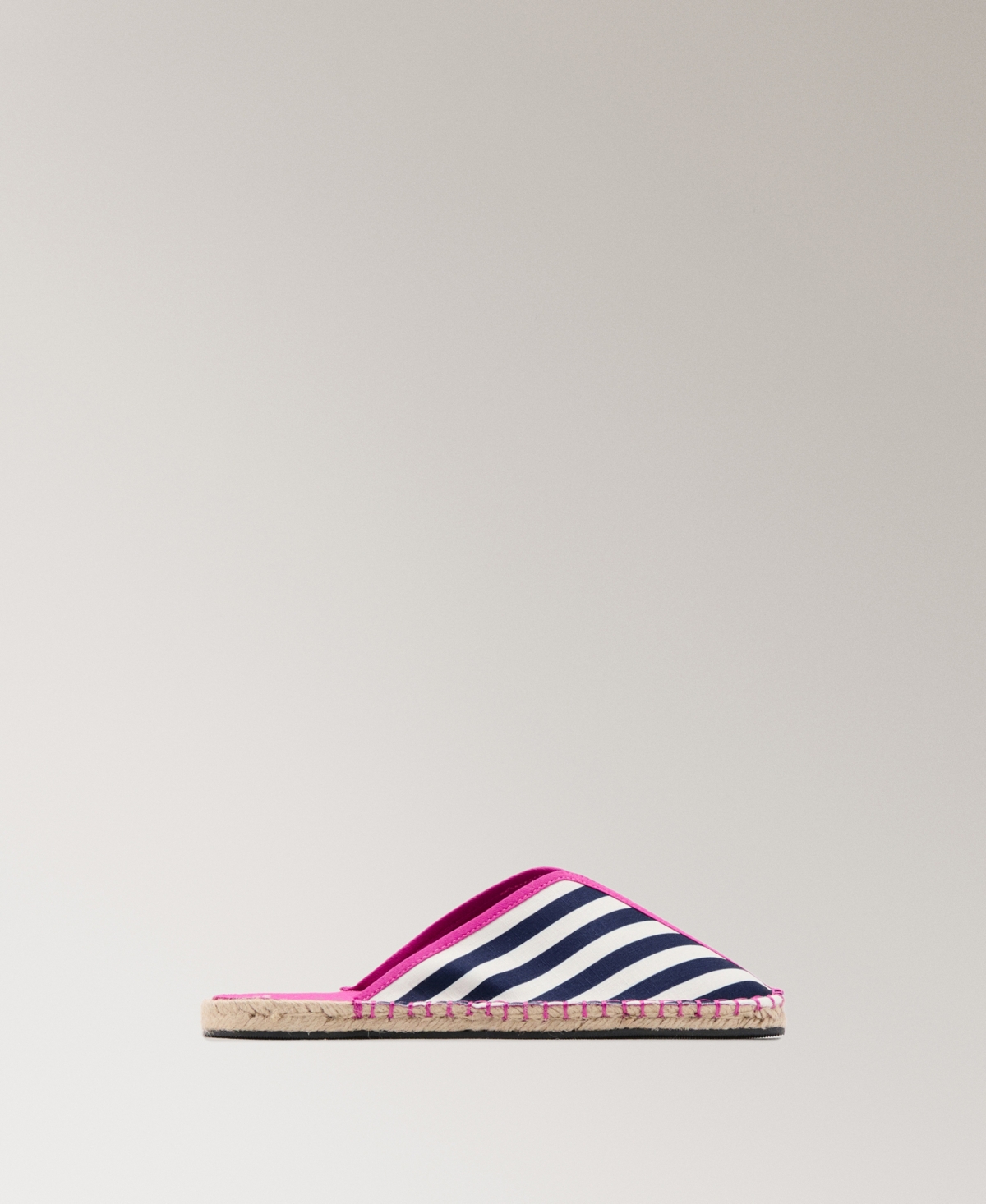 Mango Women's Striped Espadrille Slippers