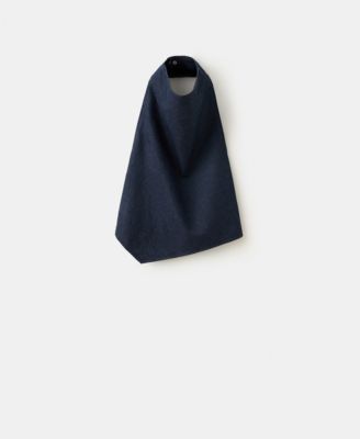 Women's Open-Back Denim Top