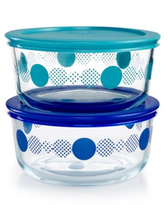 Corningware - Dots 4-Pc. Storage Set