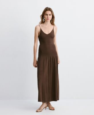 mango knit midi dress Mango's 46 knit midi dress is seriously chic and super flattering thanks  to this one trending detail