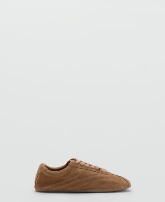 Women's Contrasting Panel Leather Sneakers
