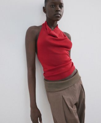 Women's Halter-Neck Lyocell Top