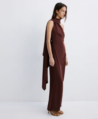 Women's Scarf Asymmetrical Dress