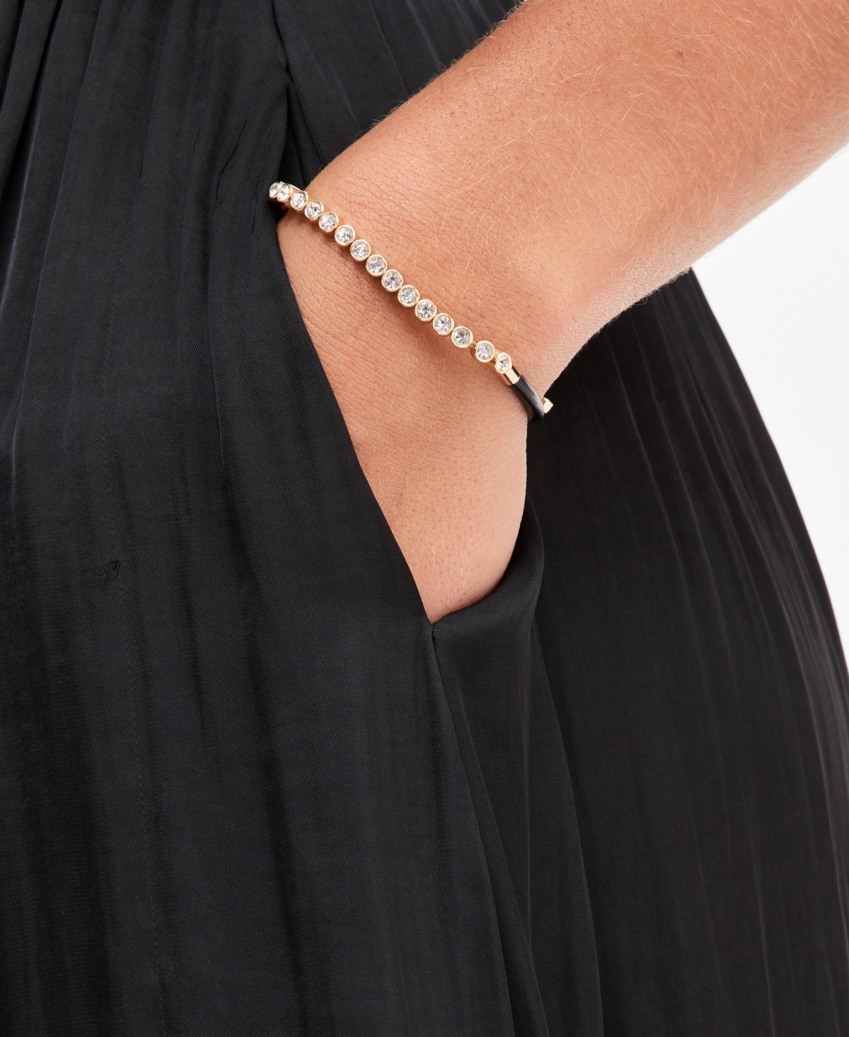On 34th Crystal Cord Flex Bracelet