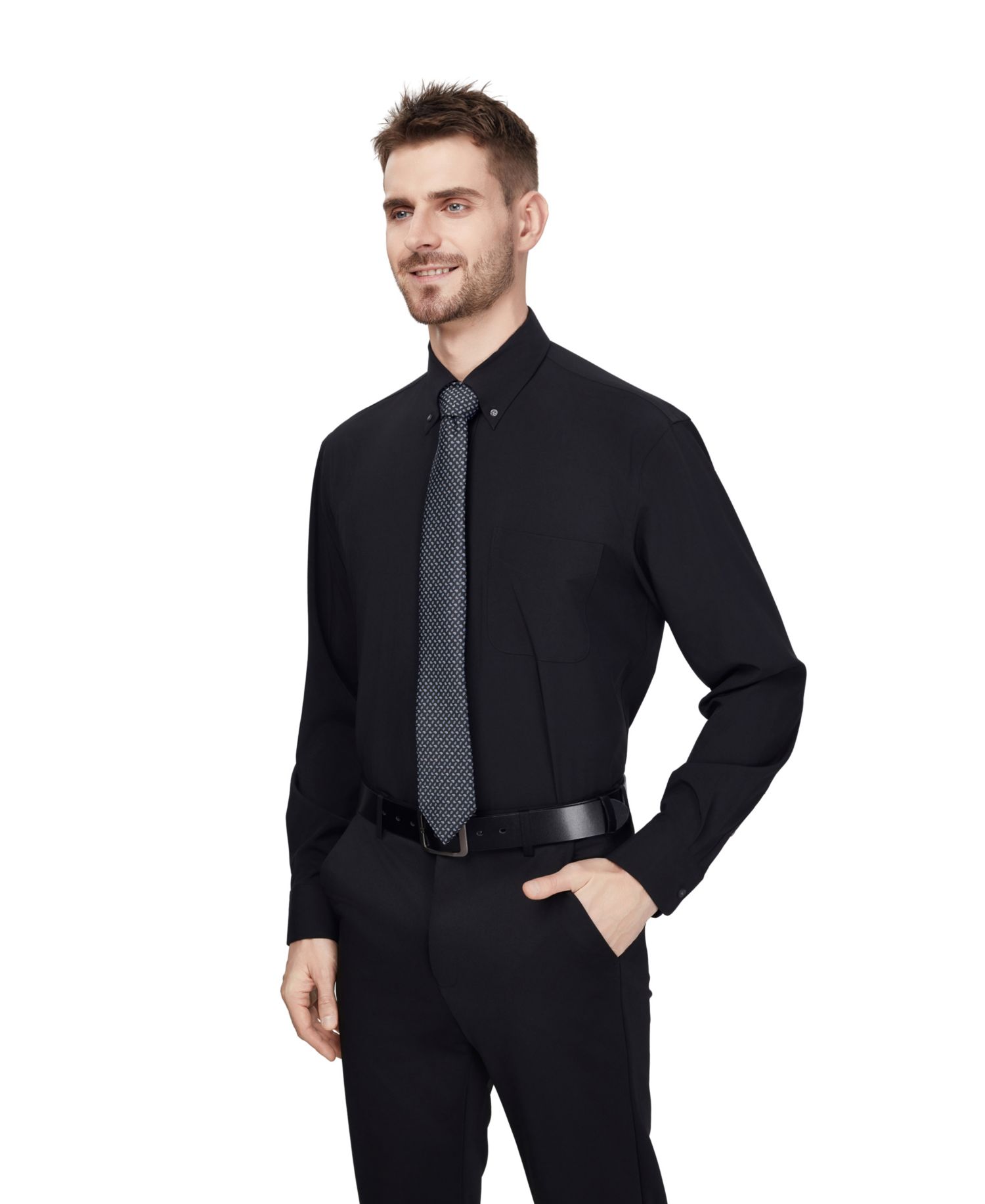 Men's Regular-Fit Long-Sleeve Dress Shirt