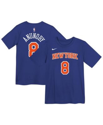 Preschool OG Anunoby Blue New York Knicks Icon Name & Number T-Shirt