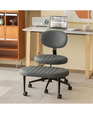 360 Degree Swivel Meditation Chair, Adjustable Office Chair, ADHD Fidget Desk Chair, with Lumbar Support and Rolling Base for Home