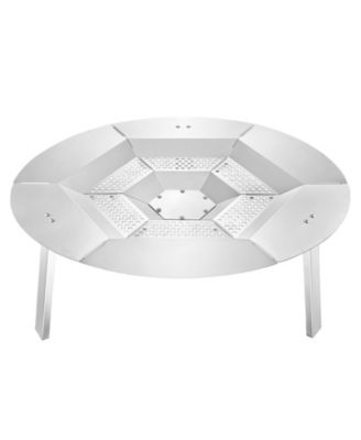 Fire Pit Heat Deflector, 27 inches Round 304 Stainless Steel Heat Diffuser Cover
