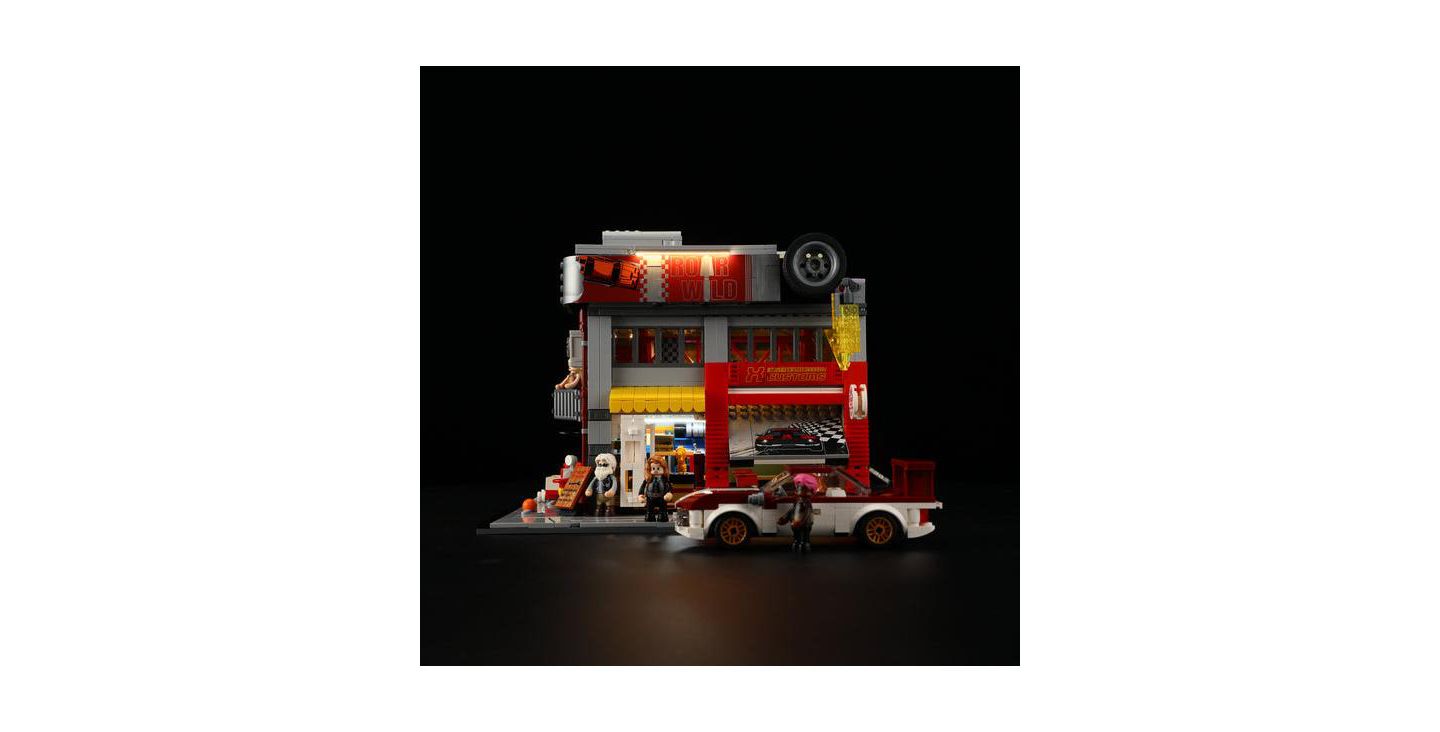 Детский конструктор Lumibricks Street MOD Garage Modular LED Lighting 1935-Piece Building Set, Ages 14+ — фото 2
