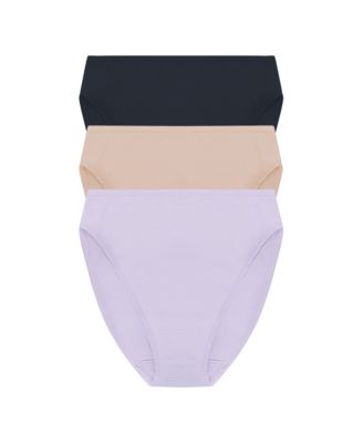 Women's Bliss Bare Cotton High Cut Brief 3-Pack