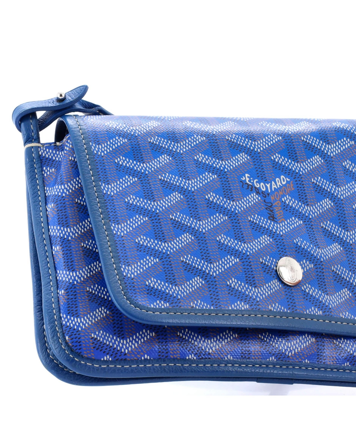 Pre-Owned Goyard Plumet Clutch Wallet Coated Canvas