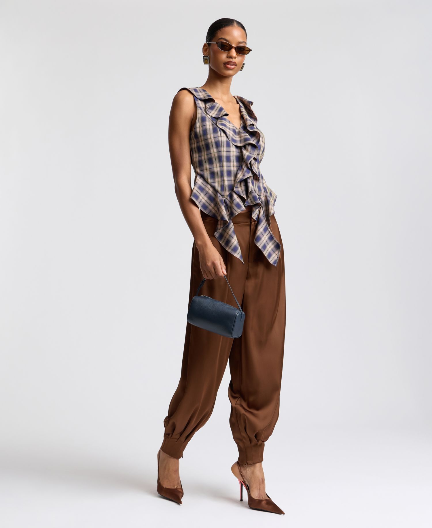 Women's Sleeveless Ruffle Top