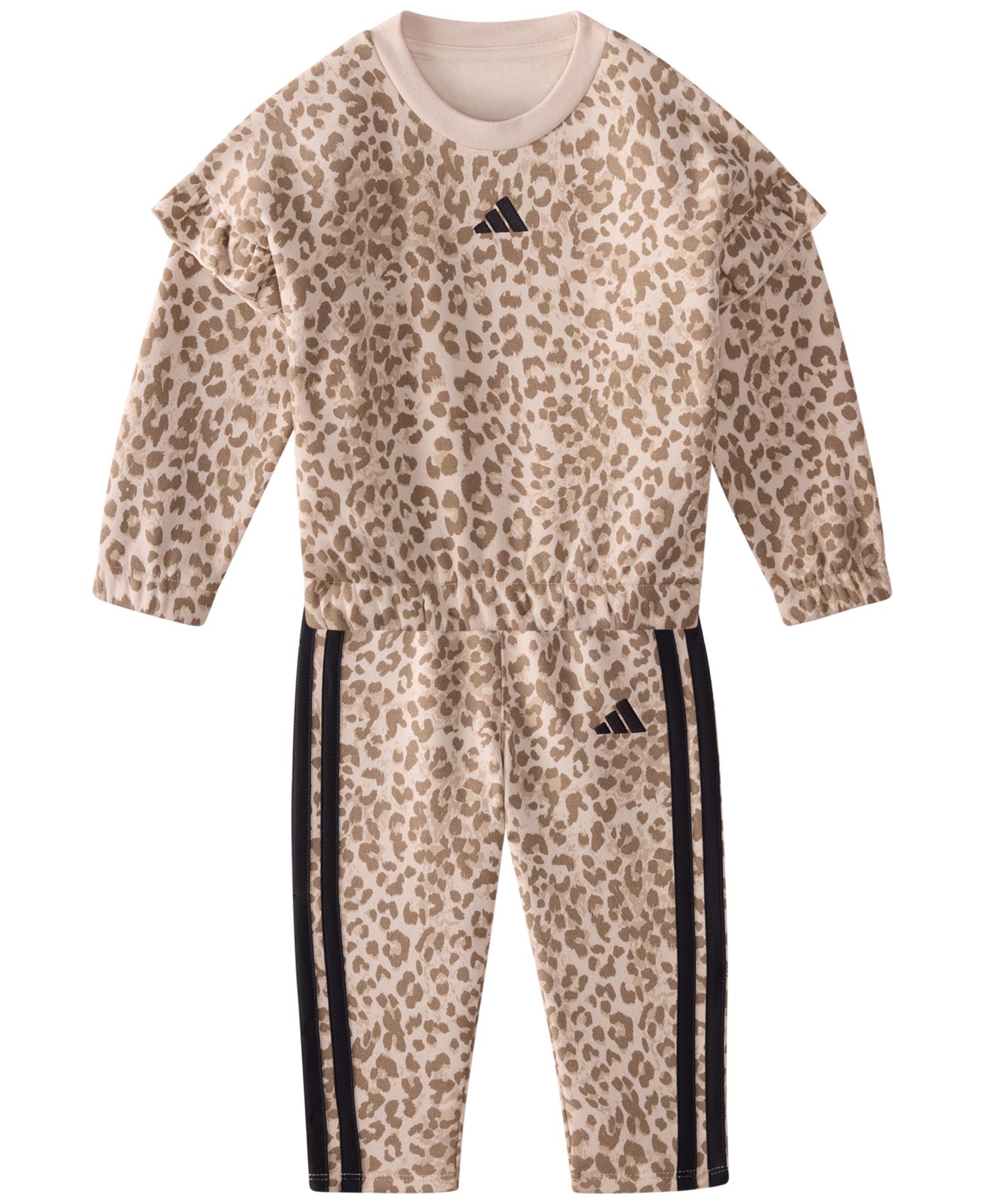 Baby Girls' Long-Sleeve Sweatshirt and Pants, 2-Piece Set