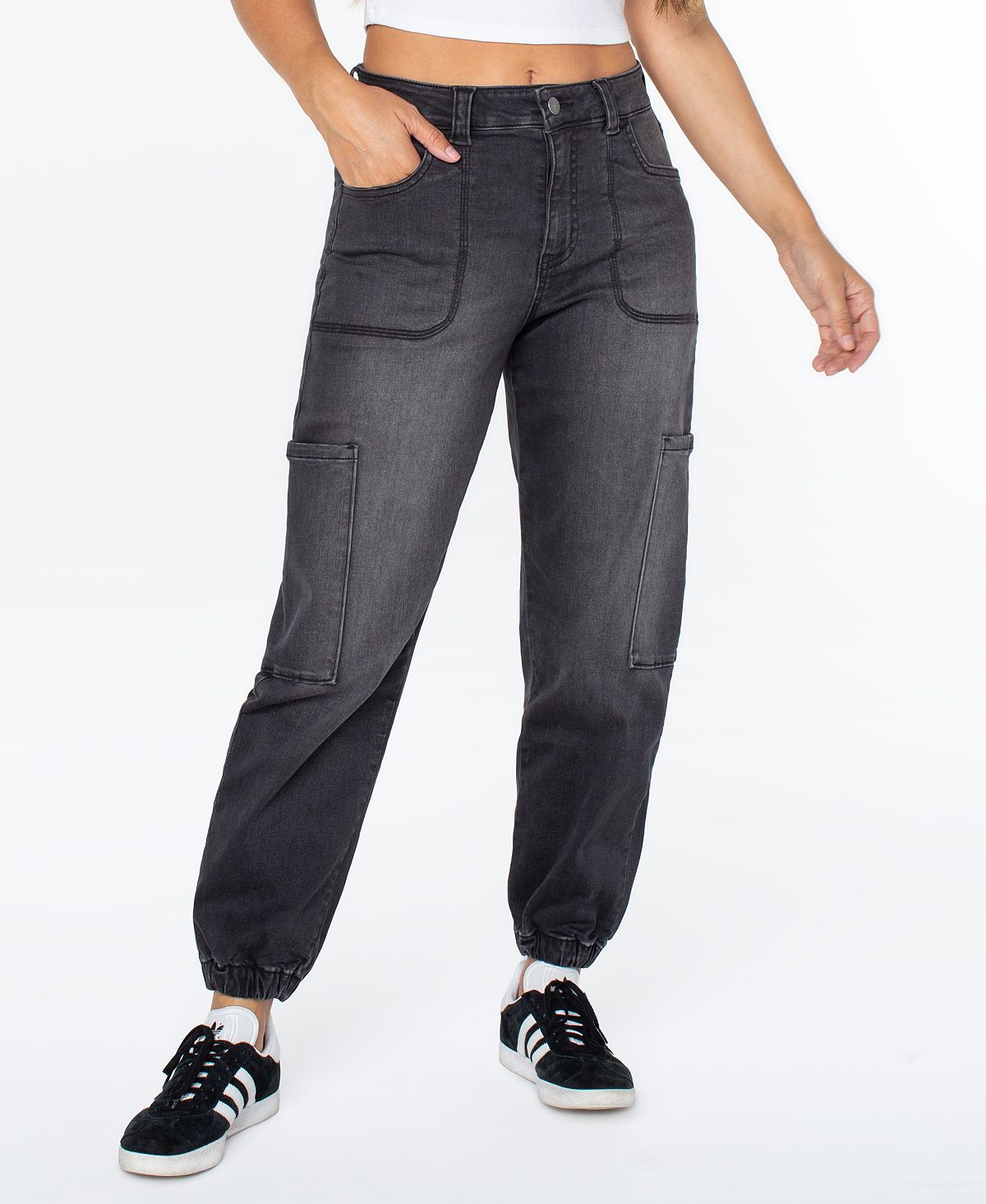 Celebrity Pink Women's High-Rise Cargo Jogger Pants view 1 — MAYCSS fashion products