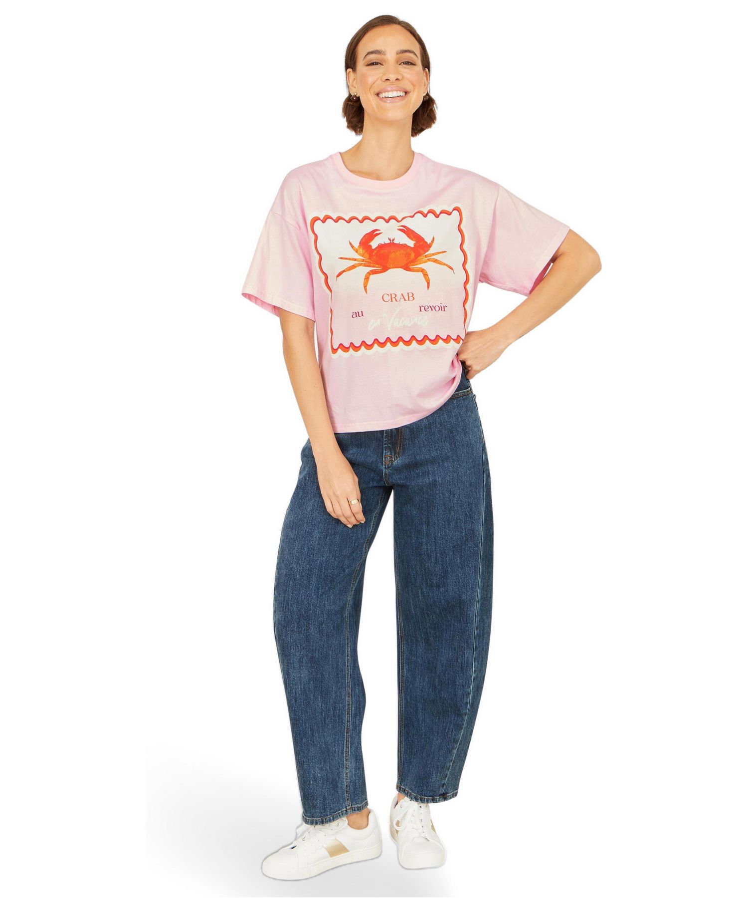 Women's Crab Vacation Print T-Shirt
