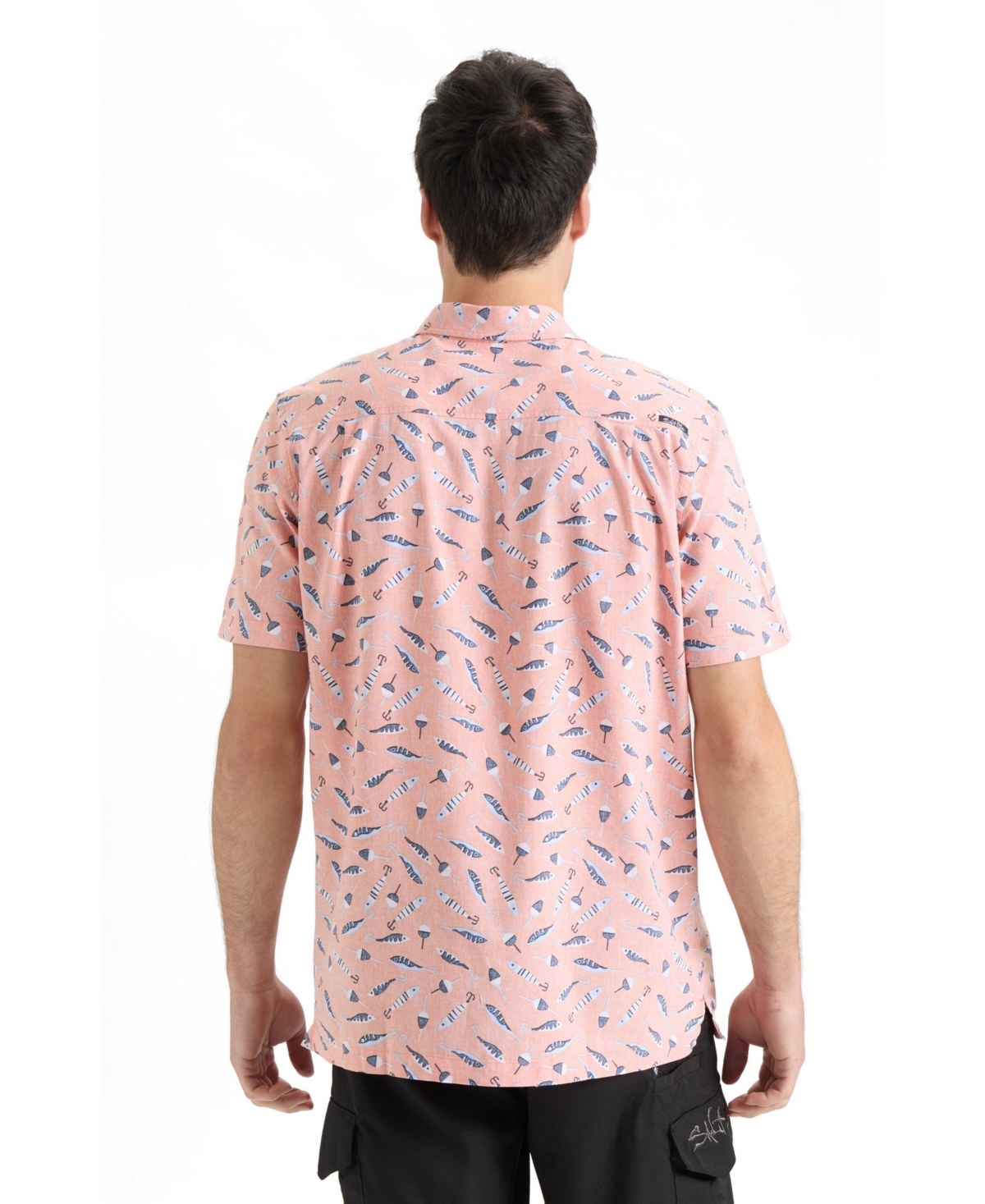 Salt Life Men's Tempting Tackle Woven Short Sleeve Shirt