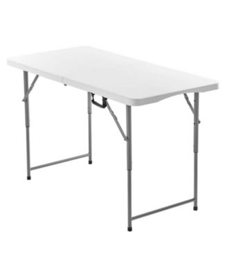 Folding Table 4 feet Heavy Duty Portable Adjustable Utility Table