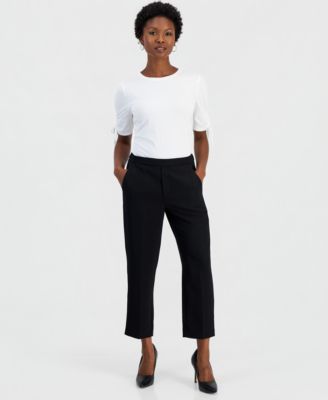 Petite Slim Crop Pull-On Pants