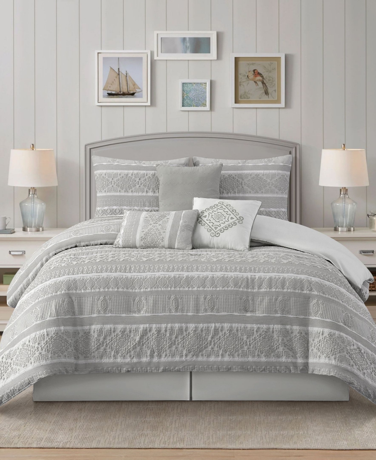Stratford Park Illusa Floral 7-Pc. Comforter Set, California King
