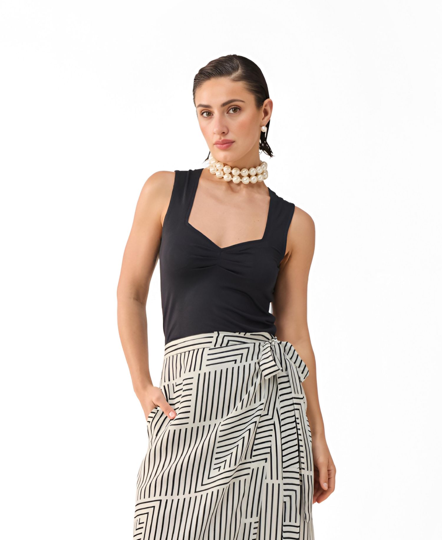 Women's Sweetheart Modal Neck Top