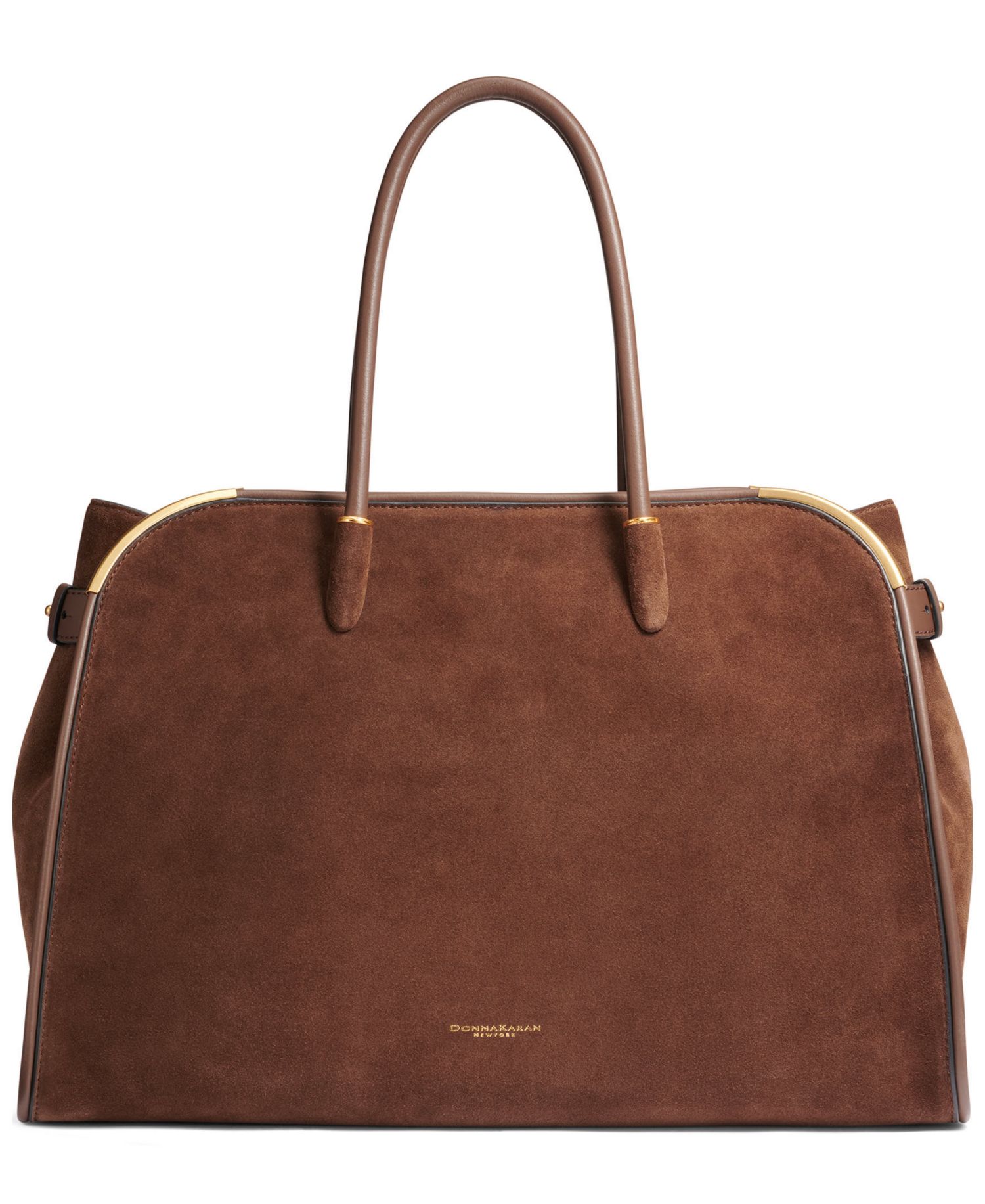 Satin Suede Satchel Handbag