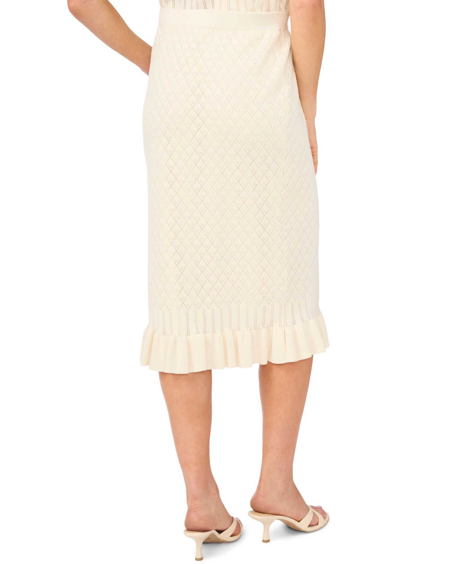 Women's Pointelle Pencil Skirt
