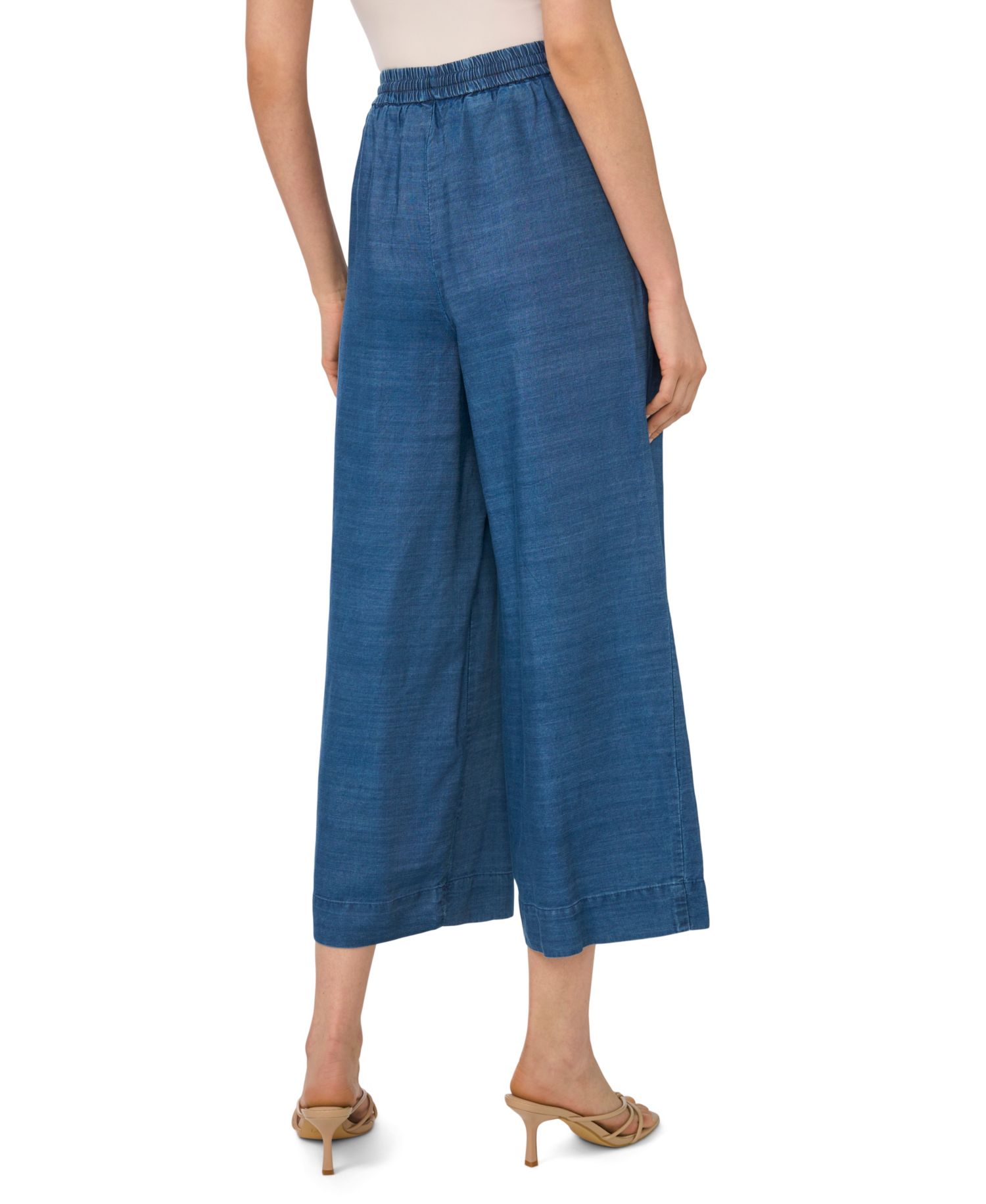 Women's Scallop Chambray Pull-On Pants