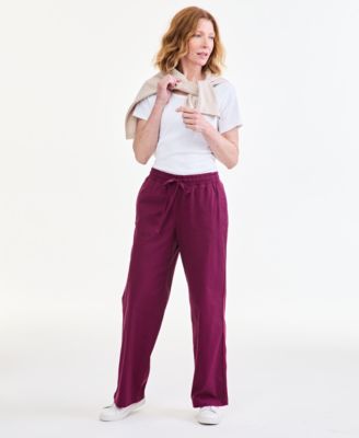 Women's Wide-Leg Pull-On Pants