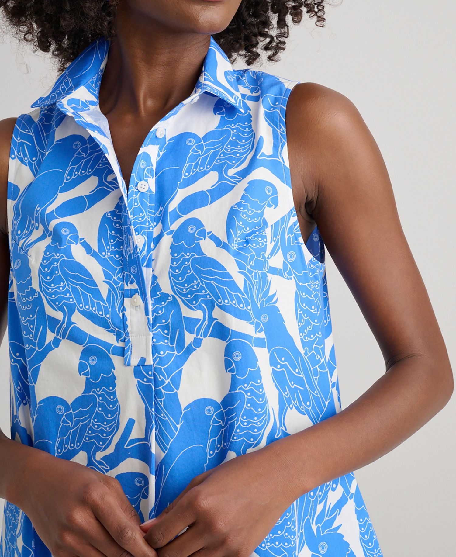 Women's Stretch Cotton Printed Jordan Dress
