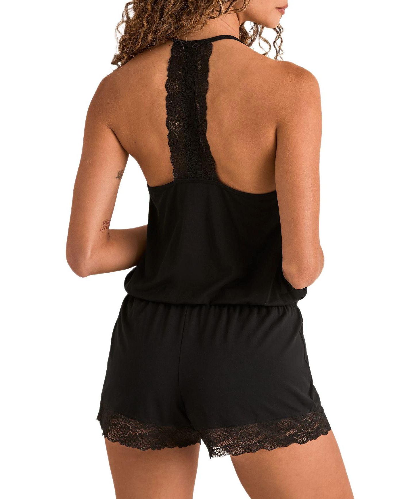 Женский комбинезон Adore Me Mariska Lounge Romper, цвет: Чёрный — фото 4