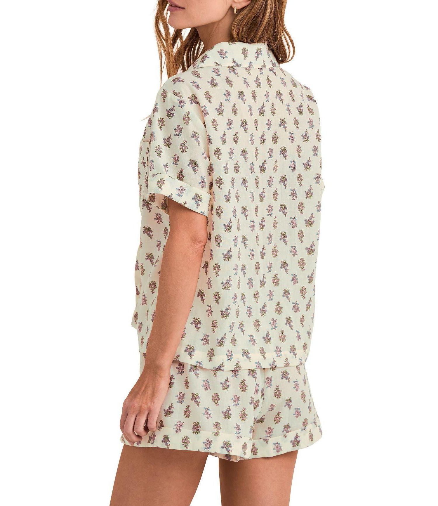 Women's Lucero Ultra-soft Short Sleeve Top and Shorts Pajama Set