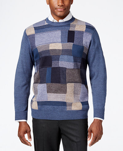 Weatherproof Vintage Men's Blocked Sweater, Classic Fit