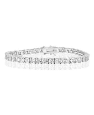 Elegant 4mm Square CZ Tennis Bracelet