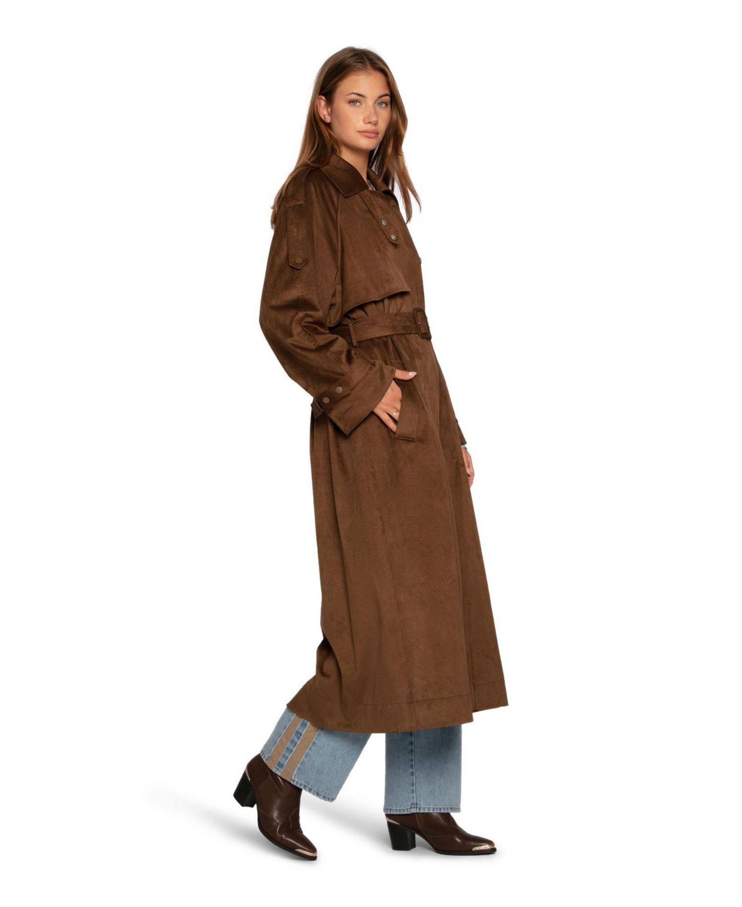 Women's Long Lost Lover Soft Maxi Trench