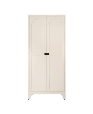Shapely Doors Cabinet Metal Storage Cabinet with Doors and Adjustable Shelves