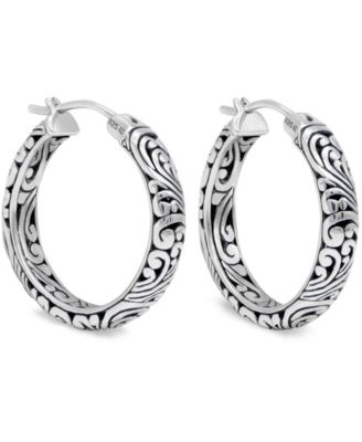 Hoop Earrings in Sterling Silver