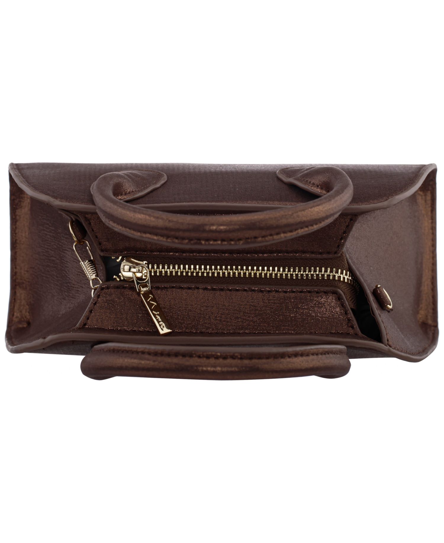 Ainsley Metallic Small Bowling Shoulder Handbag