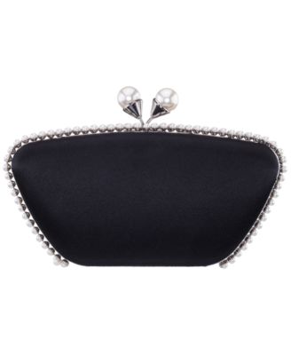 Imitation Pearl Goddess Minaudiere Small Clutch Handbag