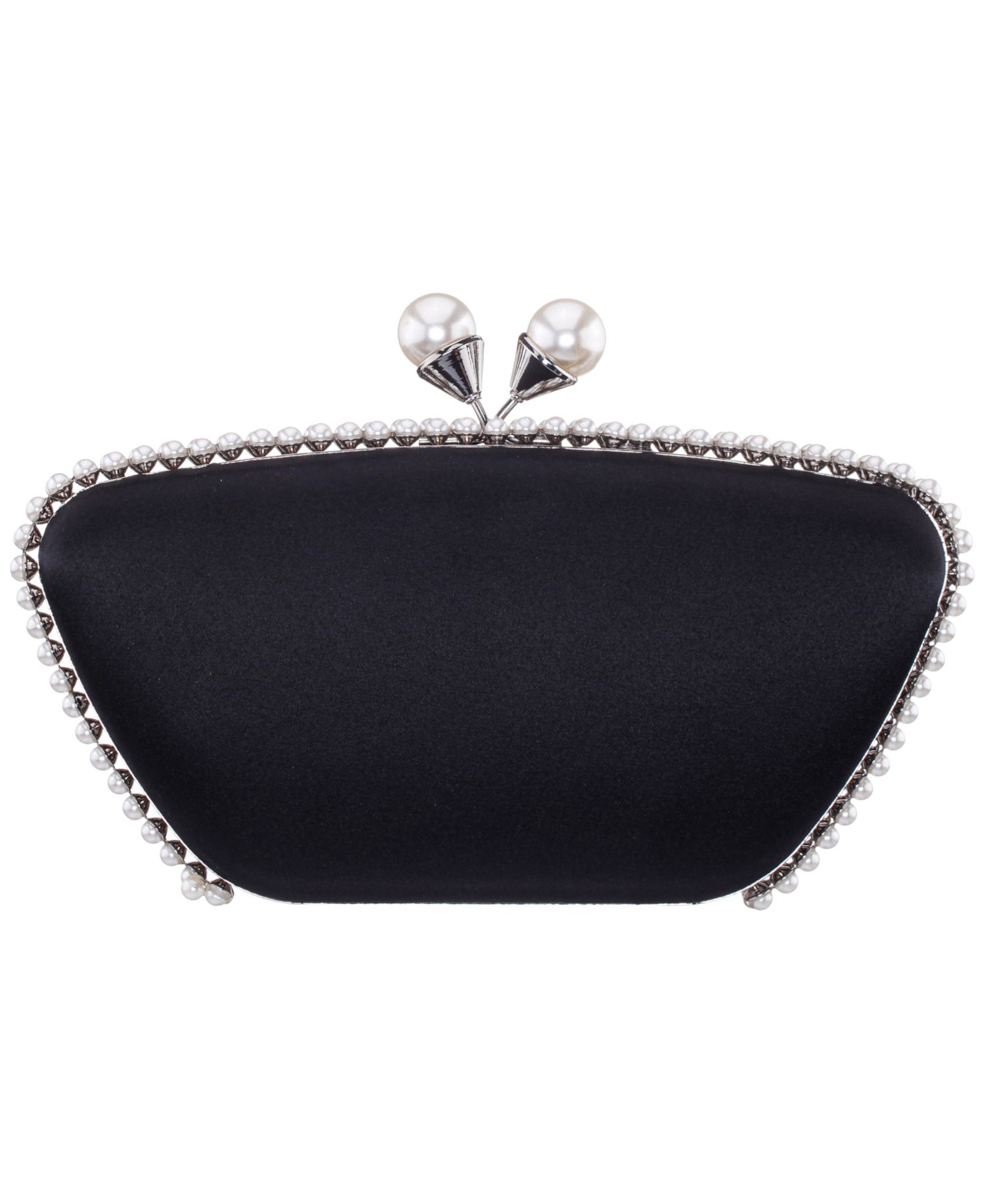 Imitation Pearl Goddess Minaudiere Small Clutch Handbag