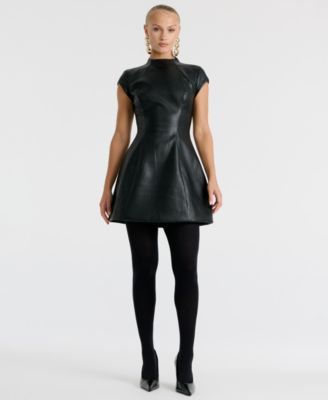 Women's Delphi Mock-Neck Mini Dress