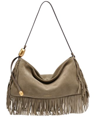 Large Fringe Shoulder Handbag