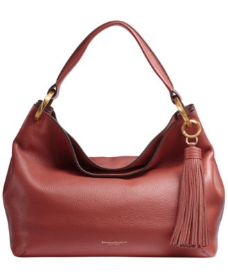 Glenwood Leather Tassel Detail Large Shoulder Handbag