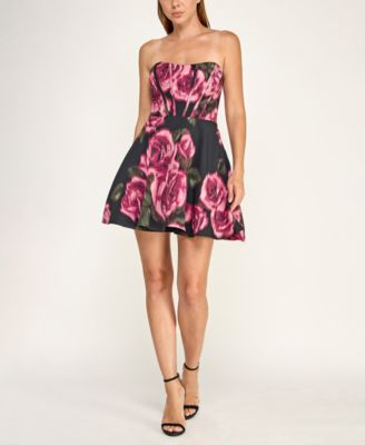 Juniors' Strapless Mini Dress