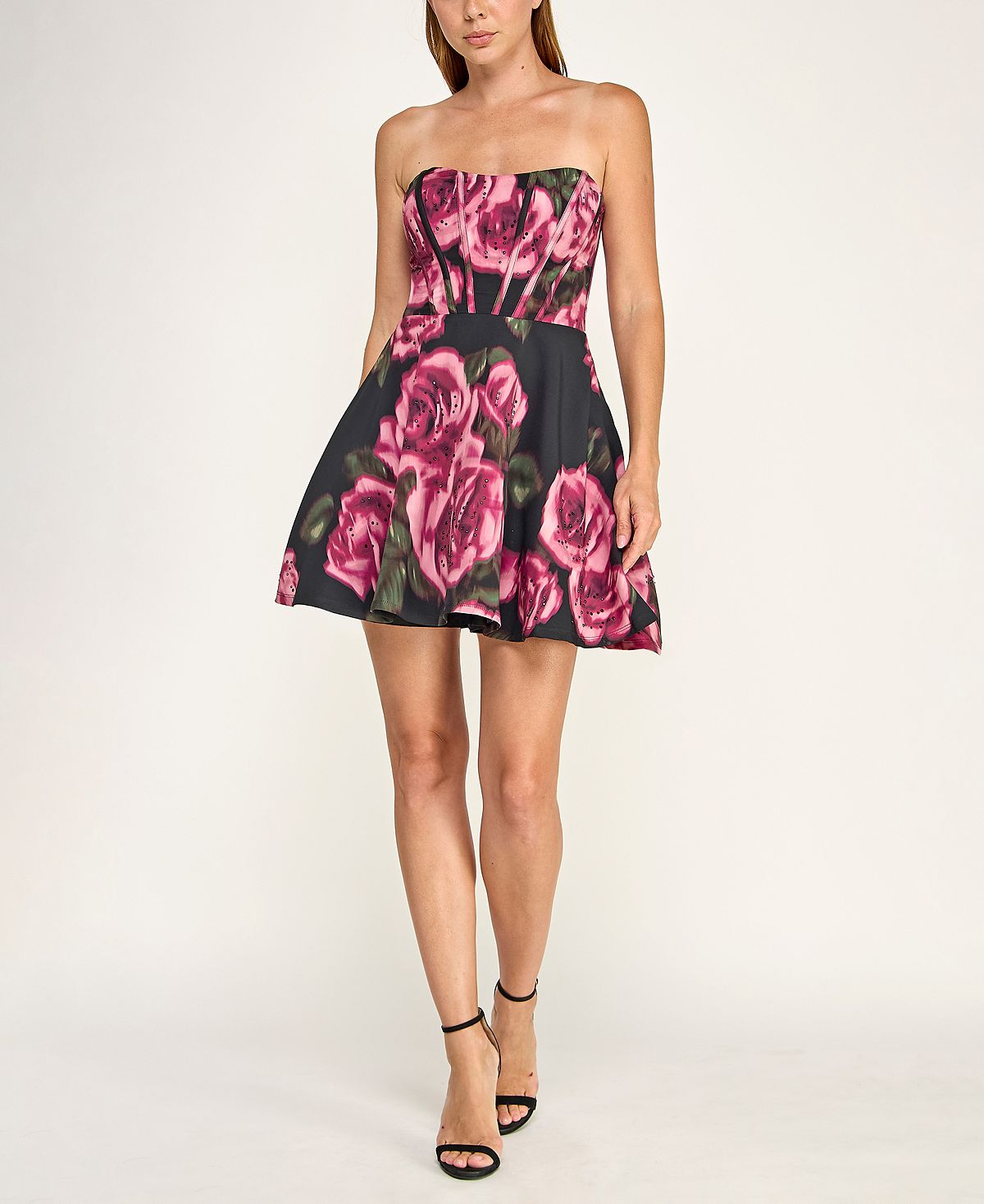 SENI & CADE Juniors' Strapless Mini Dress view 1 — MAYCSS fashion products