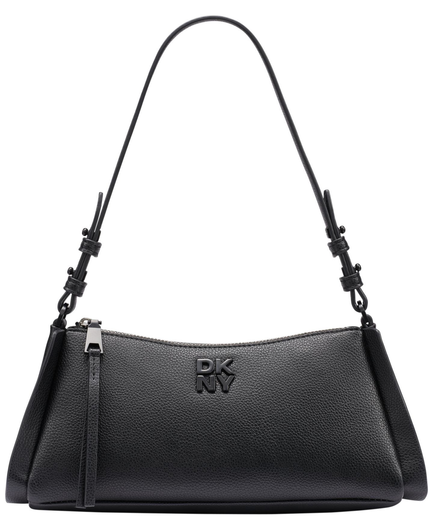 Женская сумка DKNY Josie Zip-Top Small Shoulder Handbag, цвет: Чёрный — фото 1