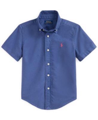 Boys' 2T-7 Short-Sleeve Oxford Shirt