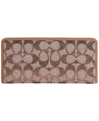 Essential Crystal Signature Jacquard Slim Wallet